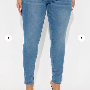 Fashion Nova Light Blue Skinny Jeans